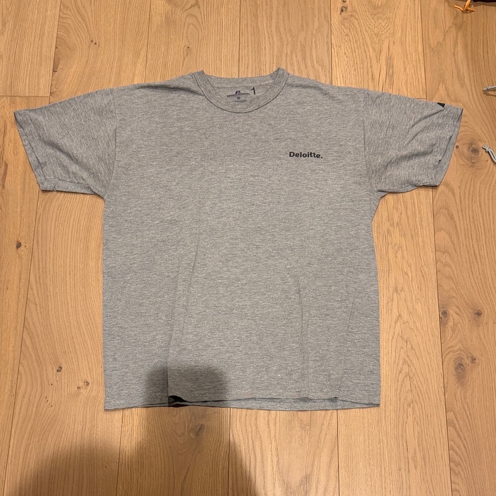 Deloitte Russell Athletic Gray Short Sleeve Tee